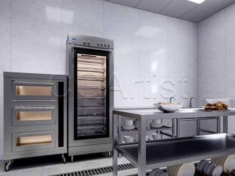 Commercial Kitchen 1 3D Model