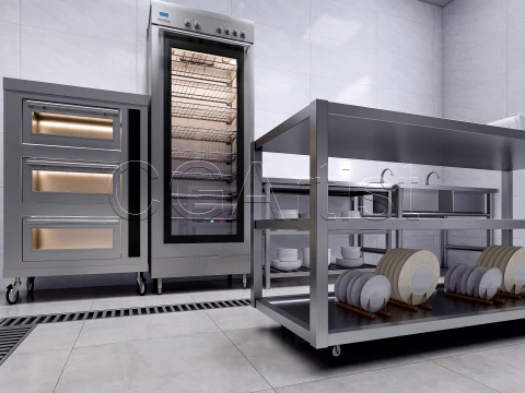 Commercial Kitchen 1 3D Model