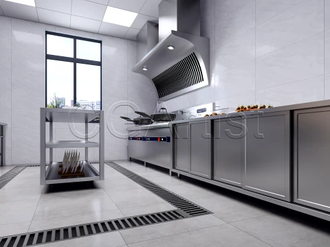 Commercial Kitchen 1 3D Model