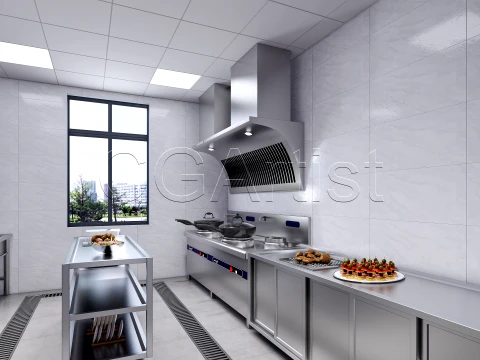 Commercial Kitchen 1 3D Model