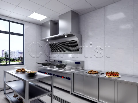 Commercial Kitchen 1 3D Model