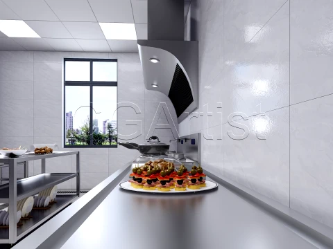 Commercial Kitchen 1 3D Model