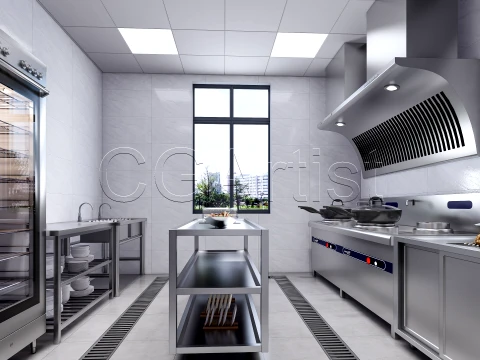 Commercial Kitchen 1 3D Model