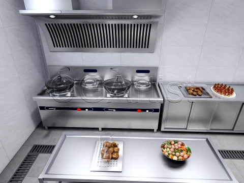 Commercial Kitchen 1 3D Model