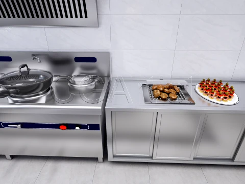Commercial Kitchen 1 3D Model