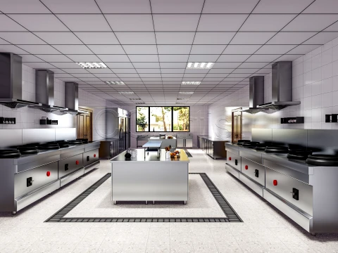 Commercial Kitchen 2 3D Model