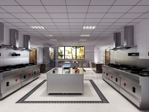 Commercial Kitchen 2 3D Model