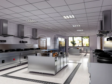 Commercial Kitchen 2 3D Model