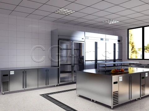 Commercial Kitchen 2 3D Model