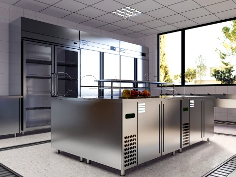 Commercial Kitchen 2 3D Model