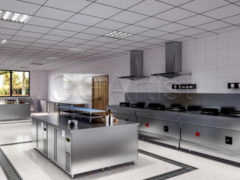 Commercial Kitchen 2 3D Model