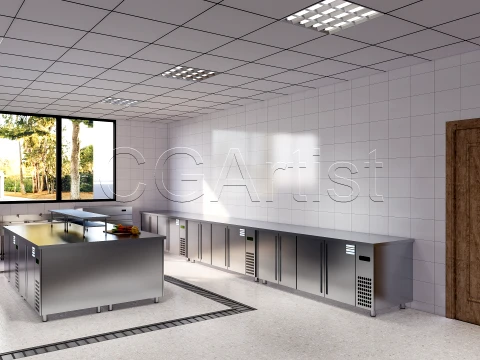 Commercial Kitchen 2 3D Model