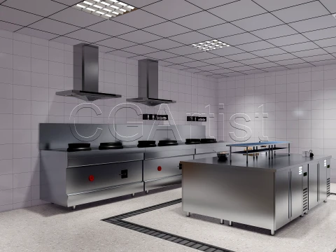 Commercial Kitchen 2 3D Model