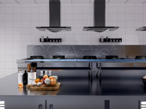 Commercial Kitchen 2 3D Model