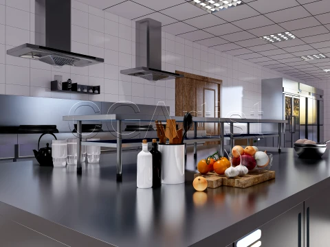 Commercial Kitchen 2 3D Model