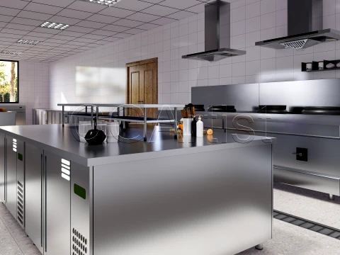 Commercial Kitchen 2 3D Model