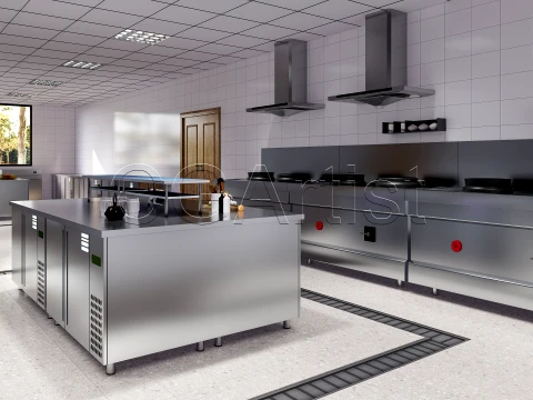 Commercial Kitchen 2 3D Model