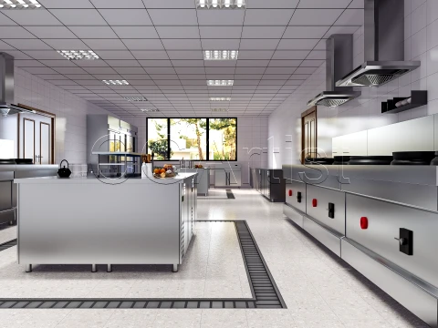 Commercial Kitchen 2 3D Model