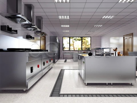 Commercial Kitchen 2 3D Model