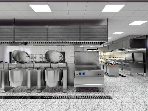 Commercial Kitchen 3 3D Model