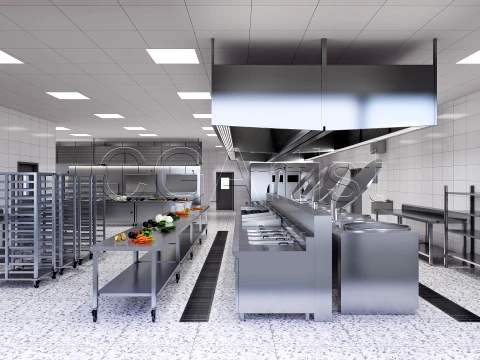 Commercial Kitchen 3 3D Model