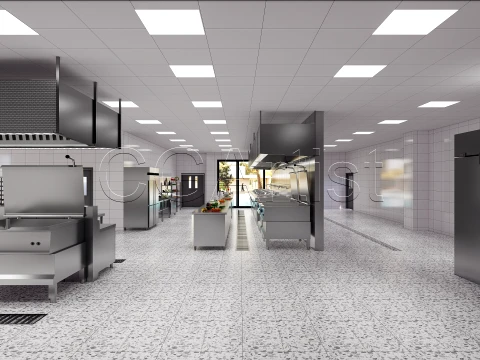 Commercial Kitchen 3 3D Model