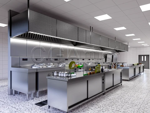 Commercial Kitchen 3 3D Model