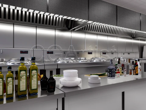 Commercial Kitchen 3 3D Model