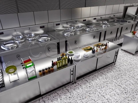 Commercial Kitchen 3 3D Model