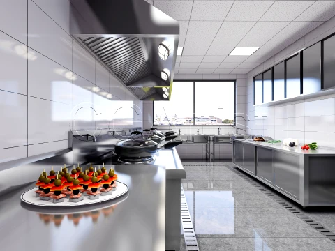 Commercial Kitchen 7 3D Model