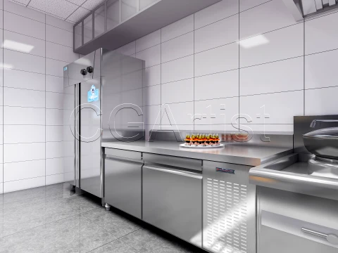Commercial Kitchen 7 3D Model