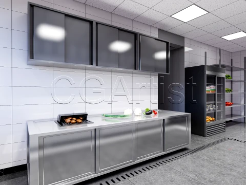 Commercial Kitchen 7 3D Model