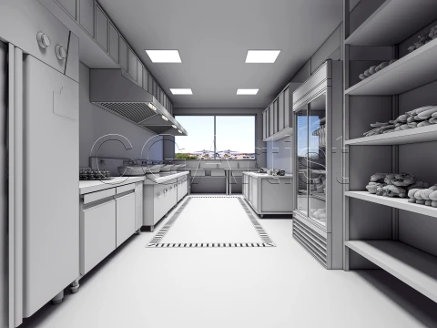 Commercial Kitchen 7 3D Model