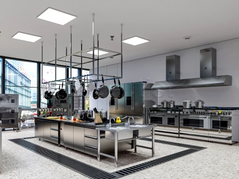 Commercial Kitchen 8 3D Model