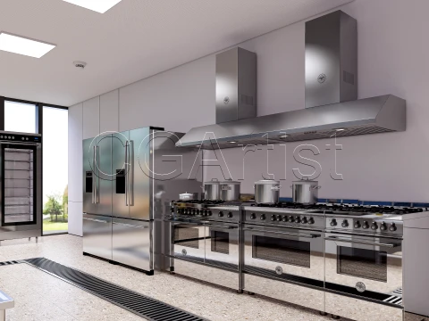 Commercial Kitchen 8 3D Model