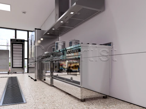 Commercial Kitchen 8 3D Model