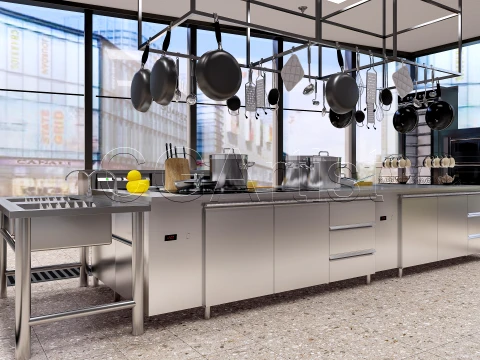 Commercial Kitchen 8 3D Model