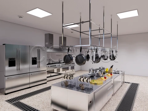 Commercial Kitchen 8 3D Model