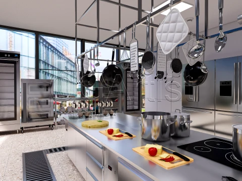 Commercial Kitchen 8 3D Model