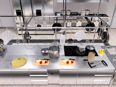 Commercial Kitchen 8 3D Model