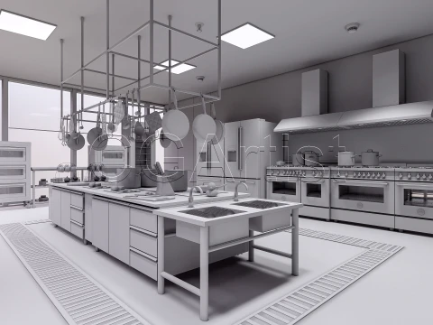 Commercial Kitchen 8 3D Model
