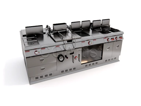 Commercial Kitchen 9 3D Модель