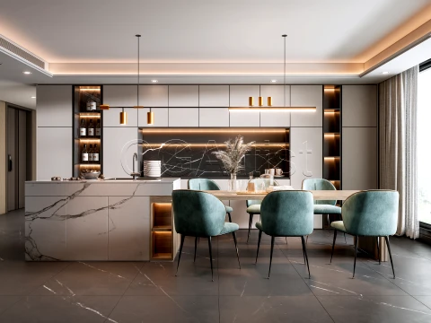 Dining room 1 3D 모델