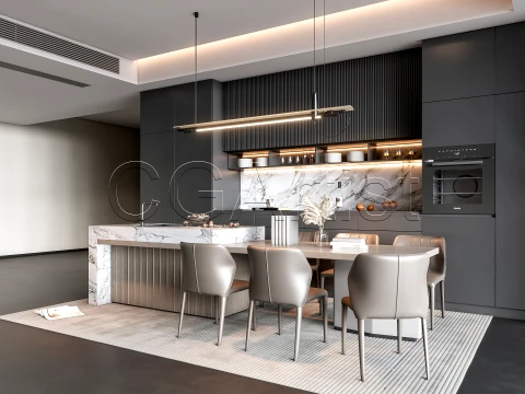 Dining room 4 3D Model