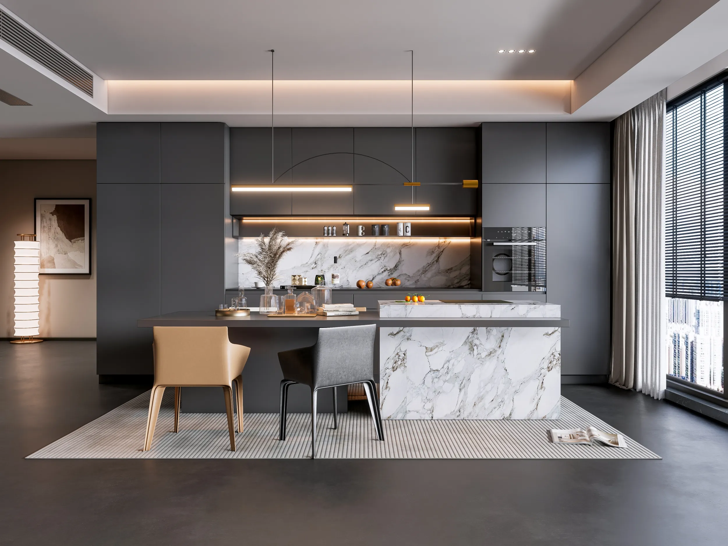 Dining room 5 3D Model .c4d .max .obj .3ds .fbx .stl .blend