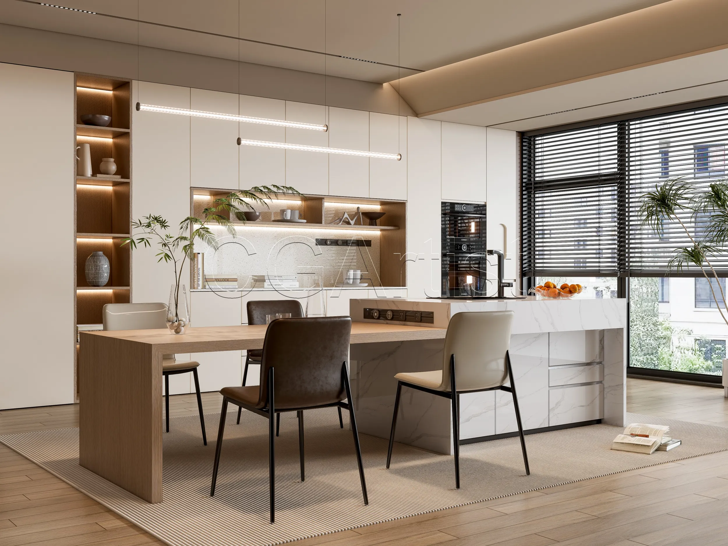 Dining room 6 Modelo 3D .c4d .max .obj .3ds .fbx .stl .blend 