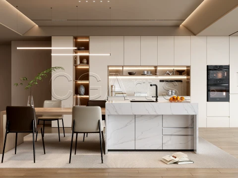 Dining room 6 Modelo 3D