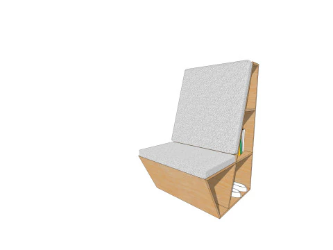 Modern Chair Cabinet 3D Model