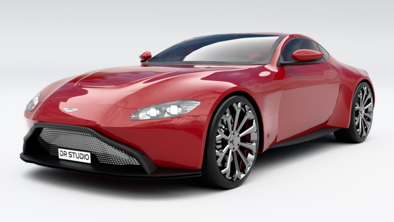 アストンマーティン ヴァンテージ 3Dモデル .c4d .max .obj .3ds .fbx .stl .blend 
