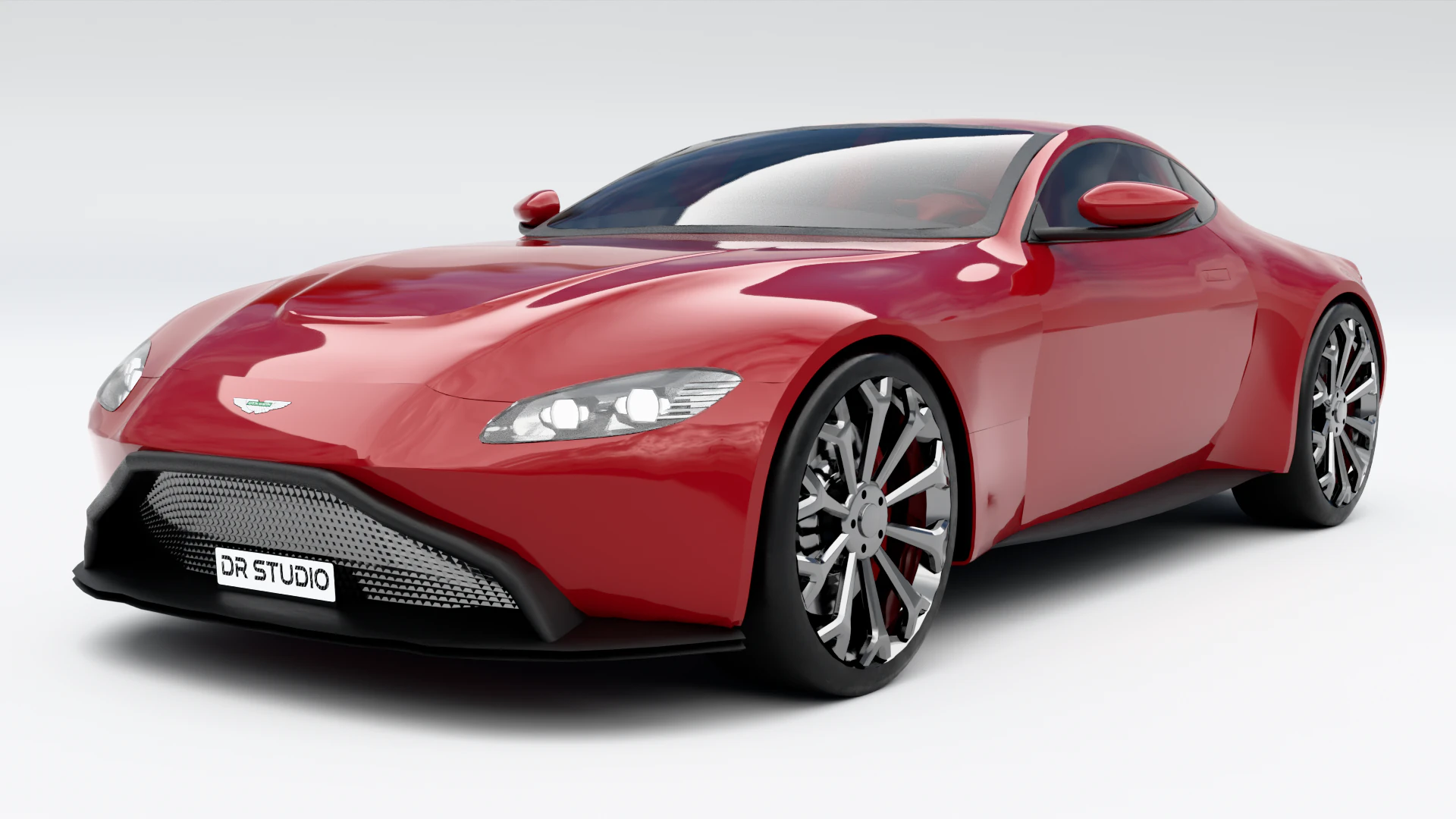 Aston Martin Vantage 3D Model .c4d .max .obj .3ds .fbx .stl .blend 